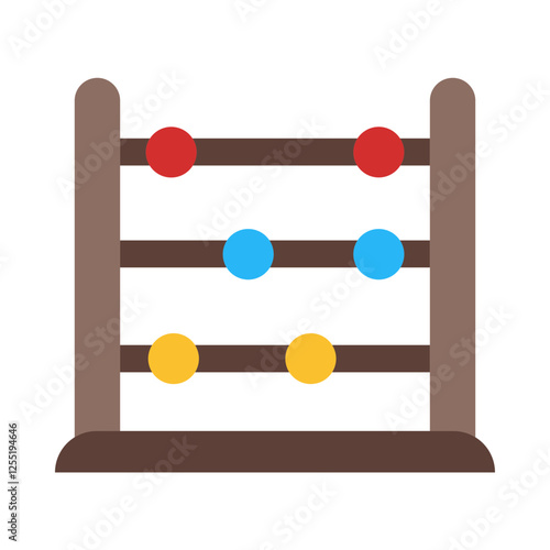 Abacus flat icon