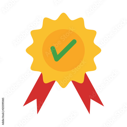Certificte flat icon