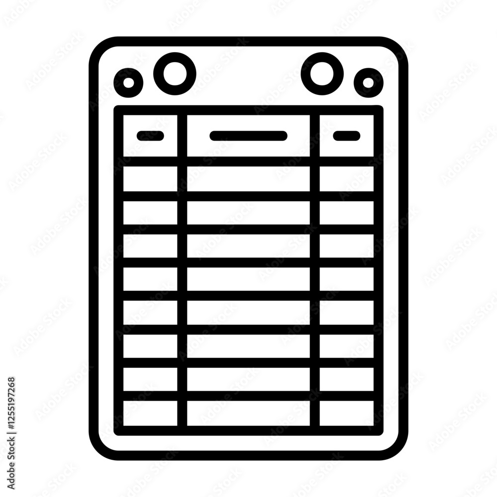 Reading log Outline Style Icon Reading log Outline Style Icon