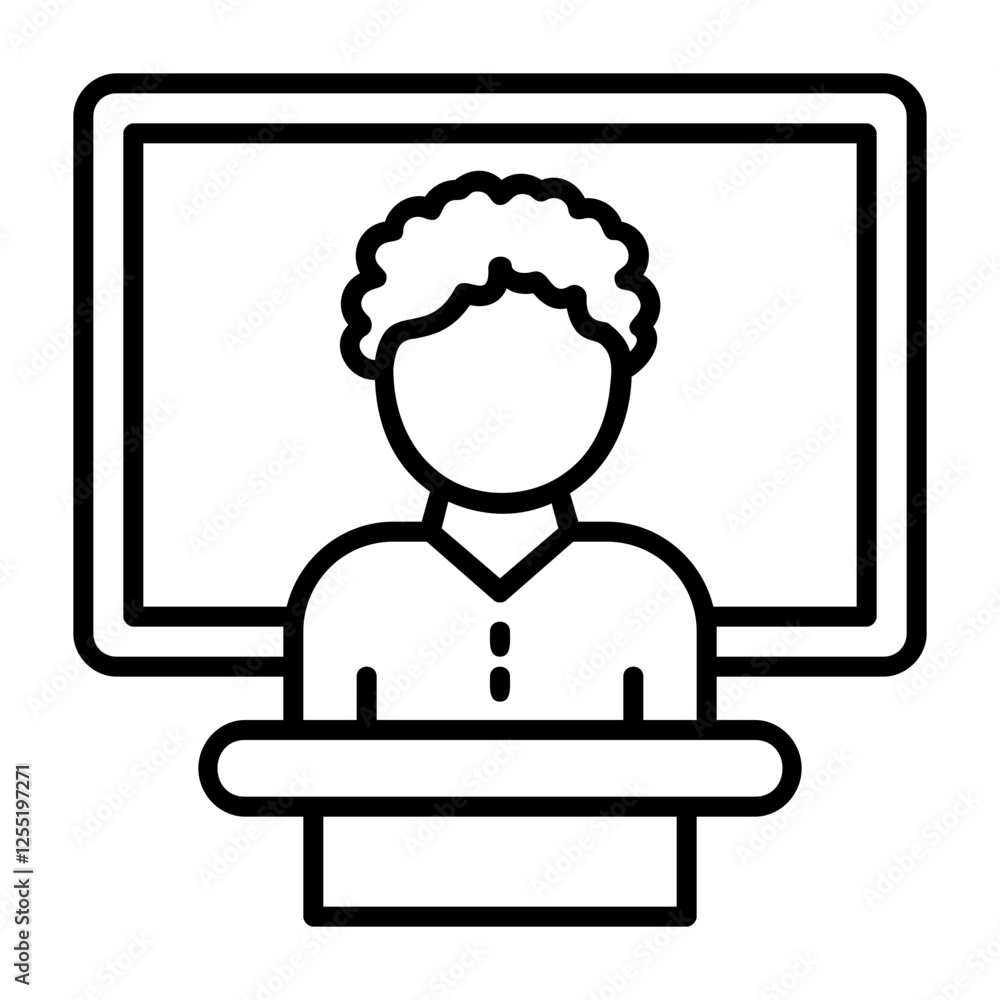 Literacy seminar Outline Style Icon Literacy seminar Outline Style Icon