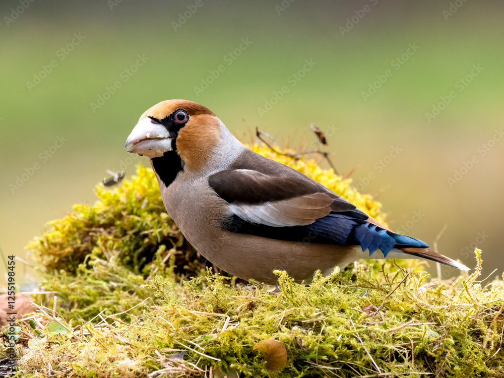Fototapeta premium Kernbeißer&nbsp;(Coccothraustes coccothraustes)