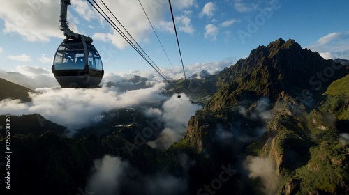 Cable Car Ride Above the Clouds in Madeira's Majestic Mountains