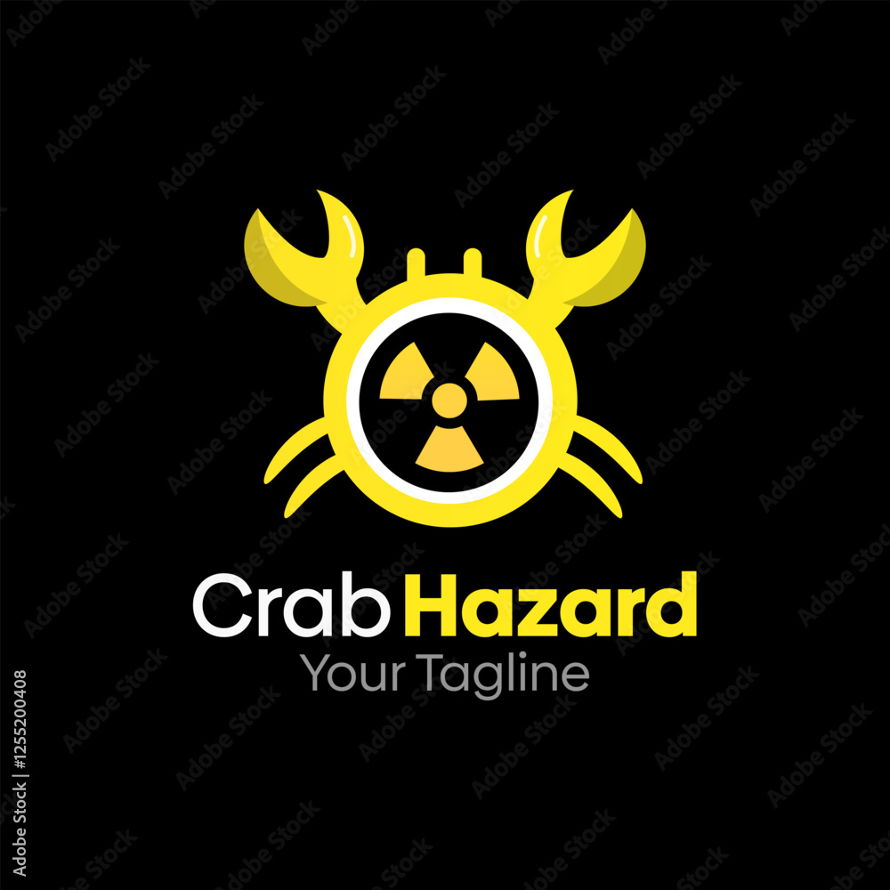 Crab Hazard Logo Design Template. Good for Business, Agency, Community and Organization Crab Hazard Logo Design Template. Good for Business, Agency, Community and Organization