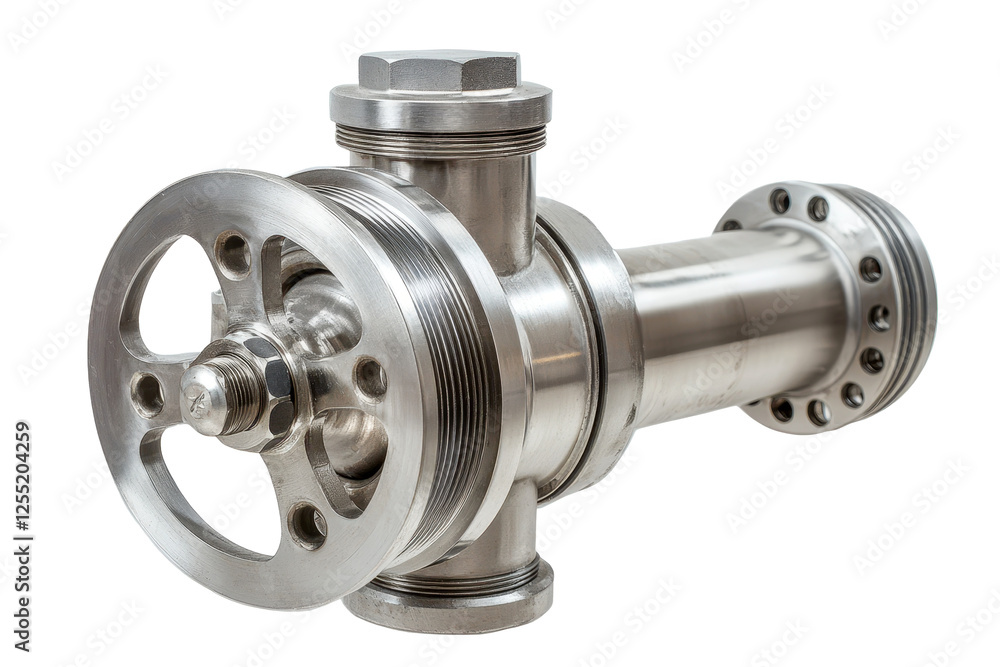 Stainless steel factory valve with bolts and rotating mechanism