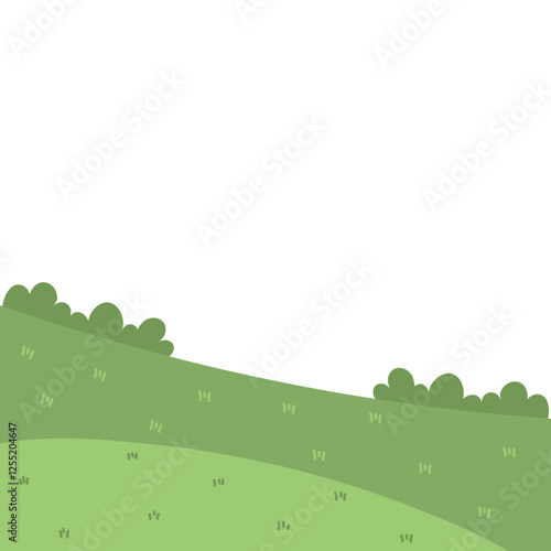 Green Hill landscape illustration