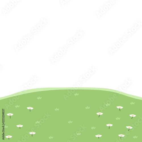 Green Hill landscape illustration