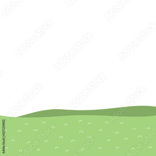 Green Hill landscape illustration