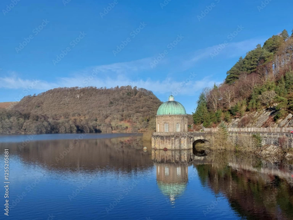 Fototapeta premium Still Waters, Serene Skies