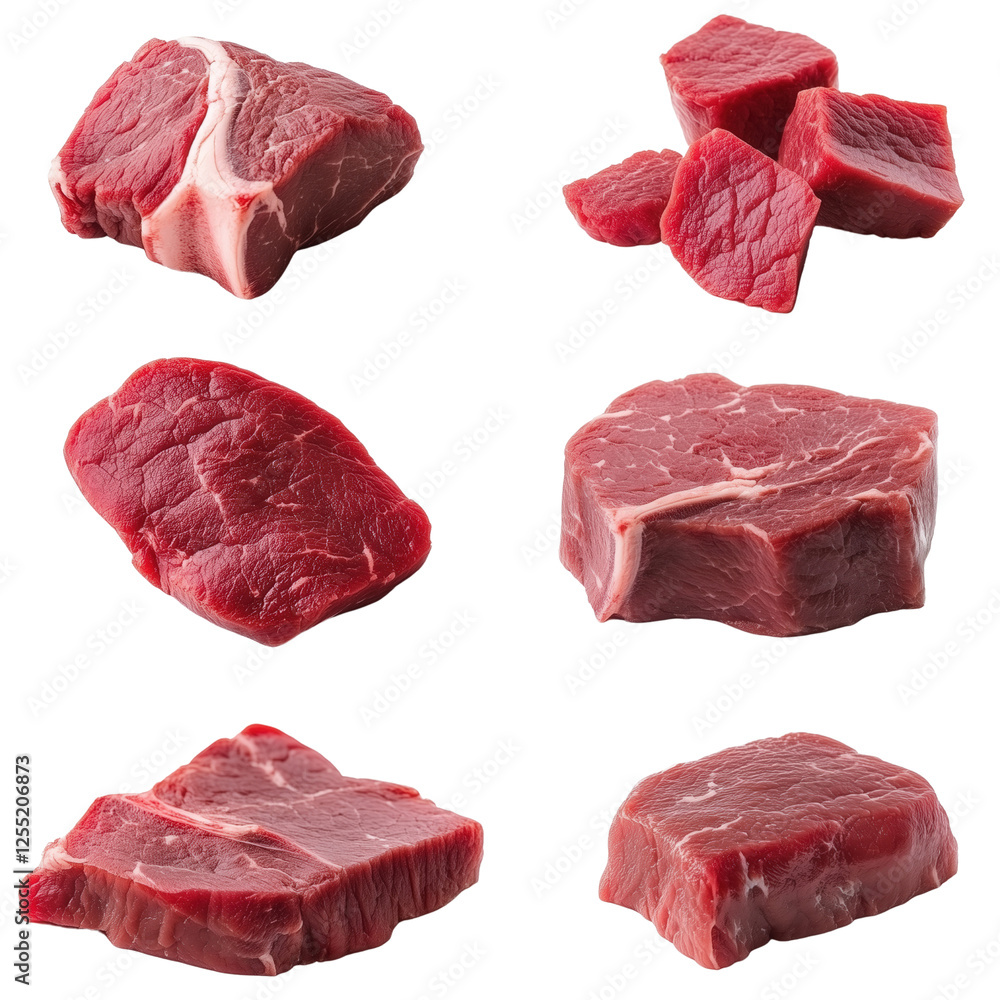 Fresh cuts of beef local butcher shop food photography indoor close up Fresh cuts of beef local butcher shop food photography indoor close up