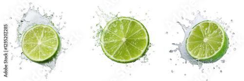 Citrus twist bright lime splash in action kitchen food photography