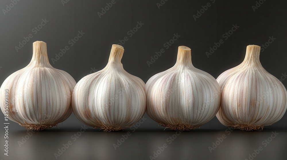 Obraz premium garlic isolated on transparent background