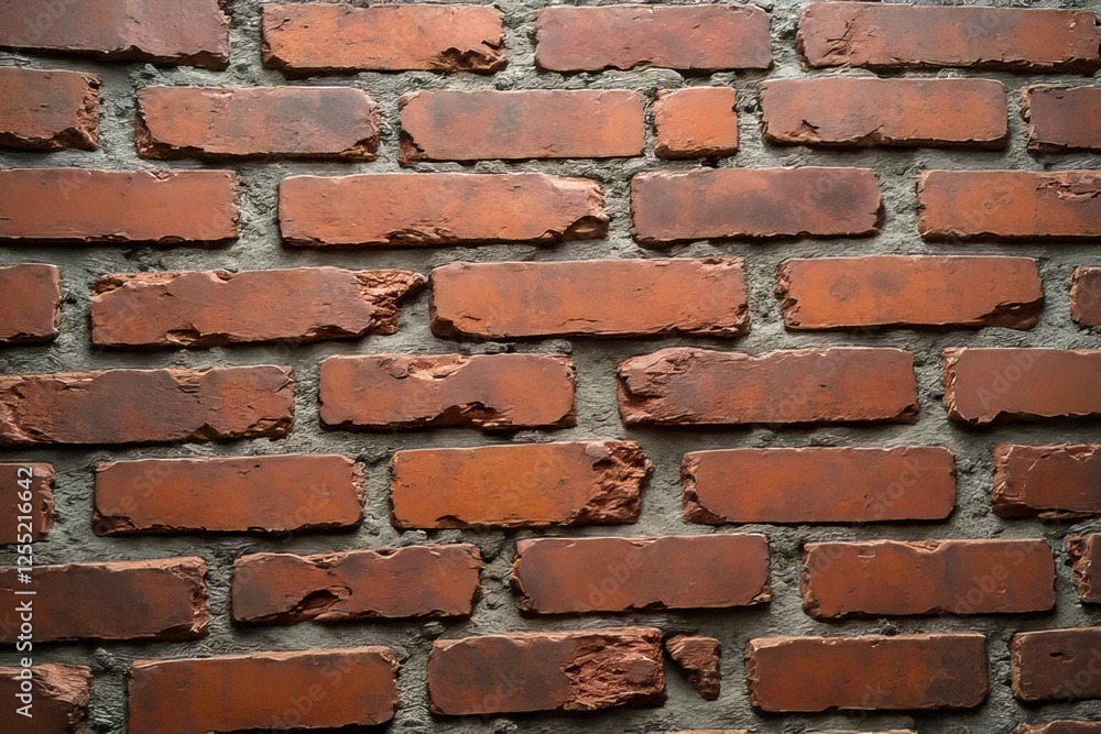 Obraz premium Red Brick Wall Texture: High-Resolution Background Image for Design Projects, Websites, and Presentations