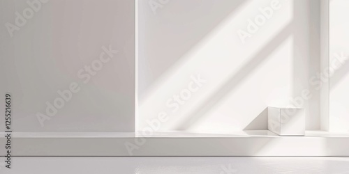 Wallpaper Mural A minimalist composition featuring a stark white backdrop, Abstract minimalistic design with minimalist shapes, Contemporary minimalist style Torontodigital.ca