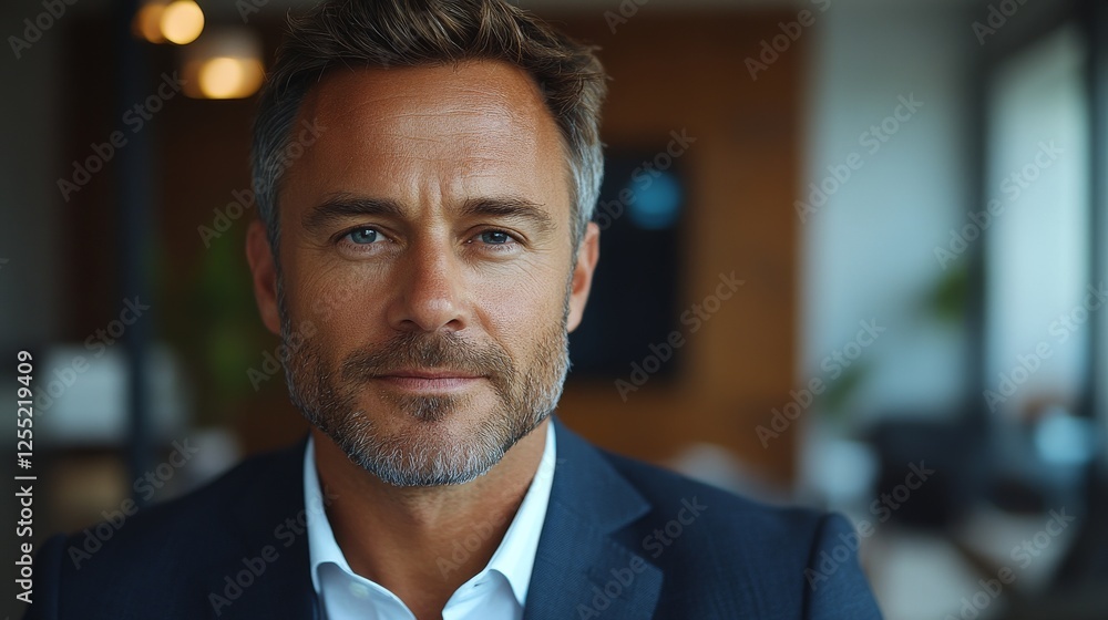 Fototapeta premium Businessman portrait office photography indoor close-up professional