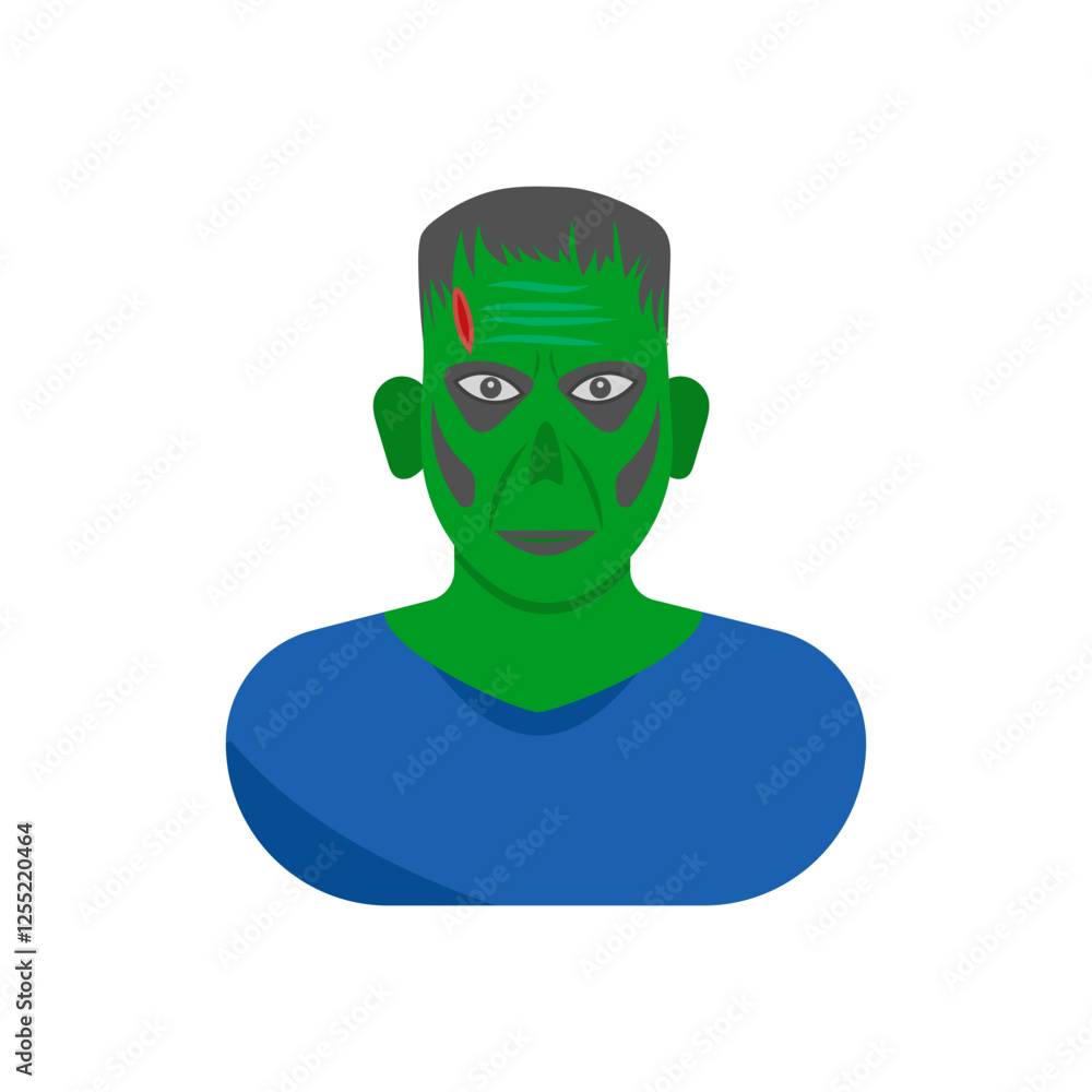Frankenstein, Halloween Vector Illustration, Isolated Frankenstein, Halloween Vector Illustration, Isolated