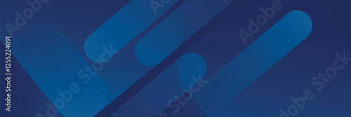Abstract blue background with glowing geometric lines. Modern blue gradient square shape design. Futuristic technology concept.