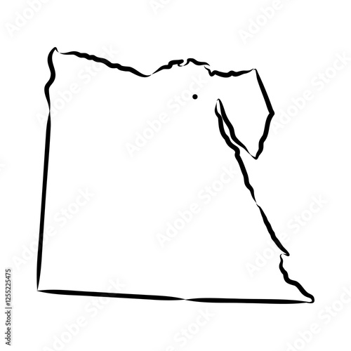 map of egypt. map concept