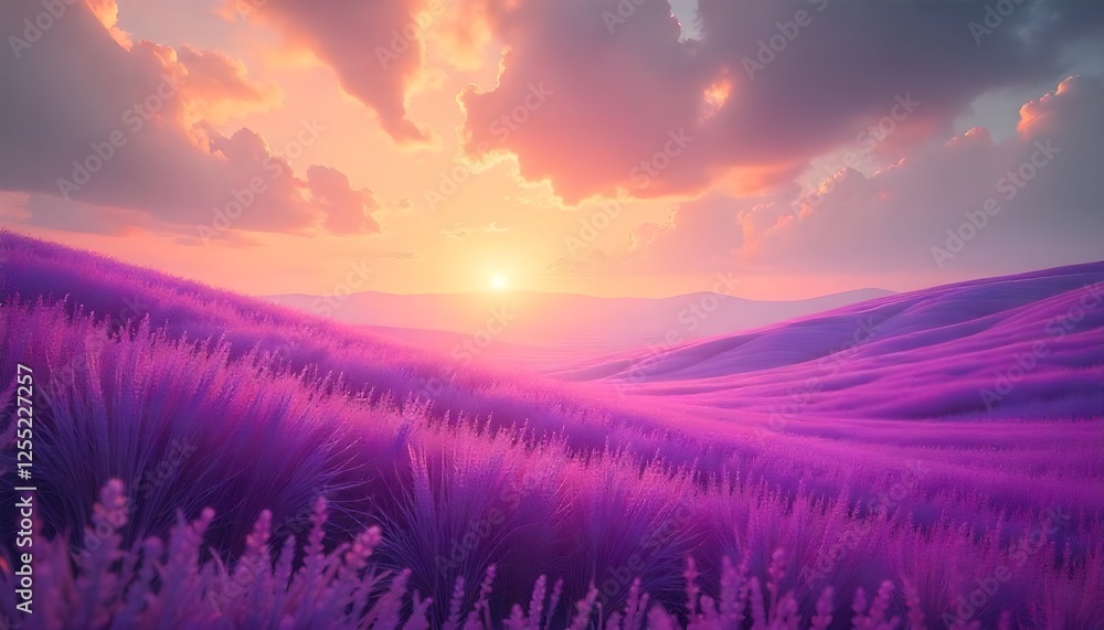 Obraz premium pink landscape background