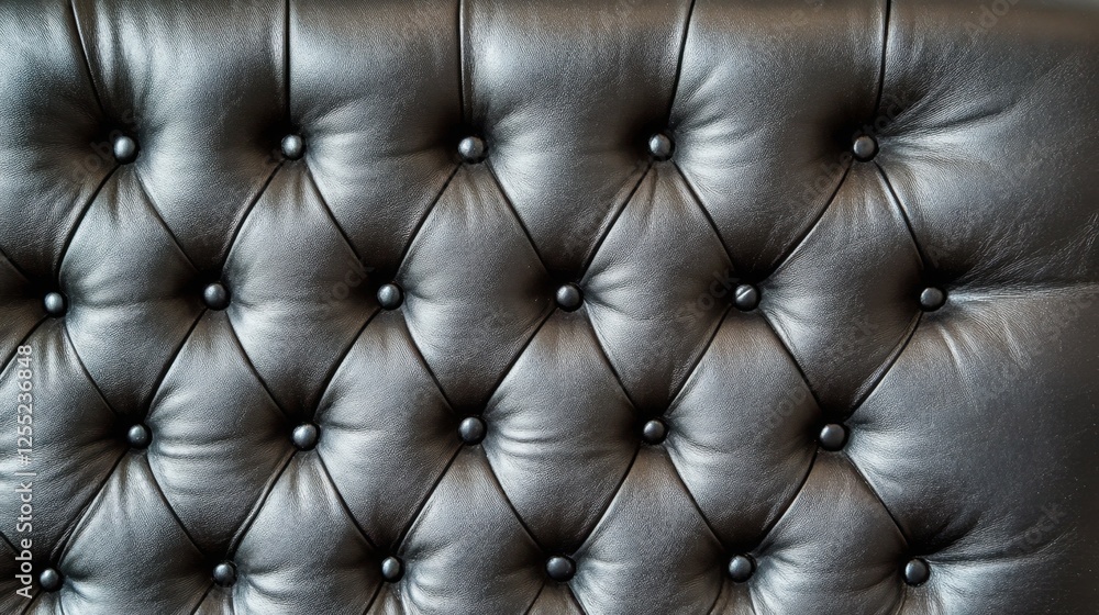 Fototapeta premium A high-resolution black leather texture with fine grain details and rich shading