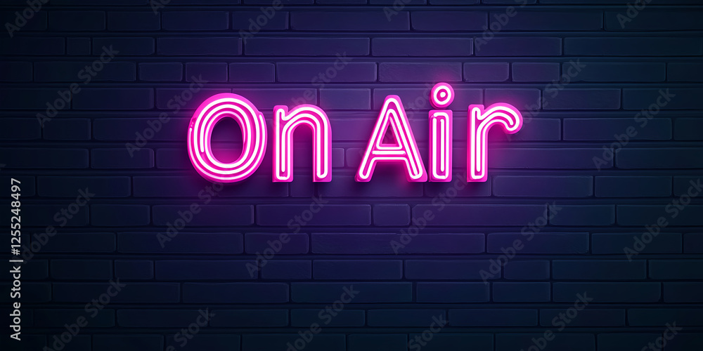 Vector illustration of a neon frame with the text Vector illustration of a neon frame with the text