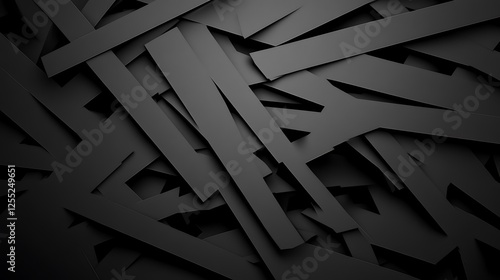 Abstract black shards background