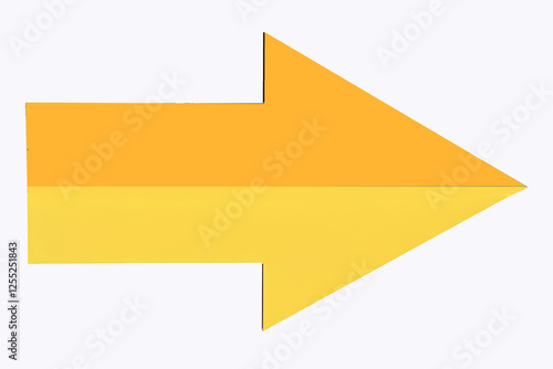 Dark yellow and  yellow arrow right