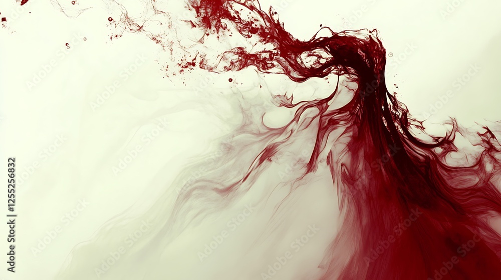 Fototapeta premium Abstract Ink Flowing, Liquid Colors Mixing