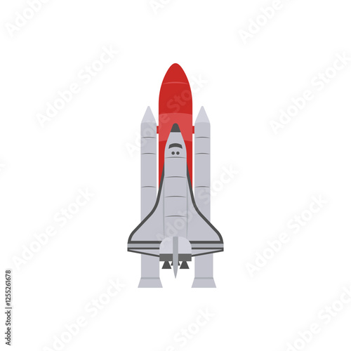 Space Shuttle, Space Vector Illustration, Isolated