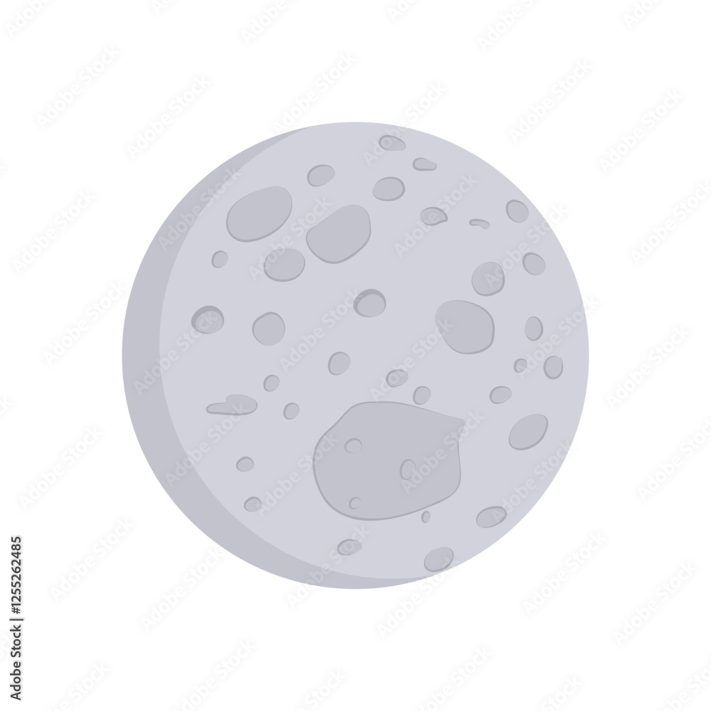 Obraz premium Ceres, Space Vector Illustration, Isolated