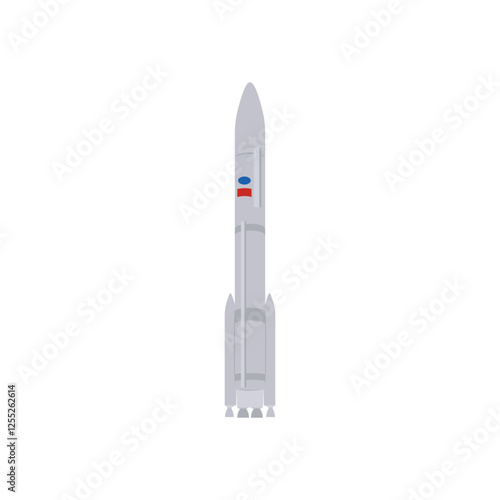 Vulcan Centaur Rocket, Space Vector Illustration, Isolated