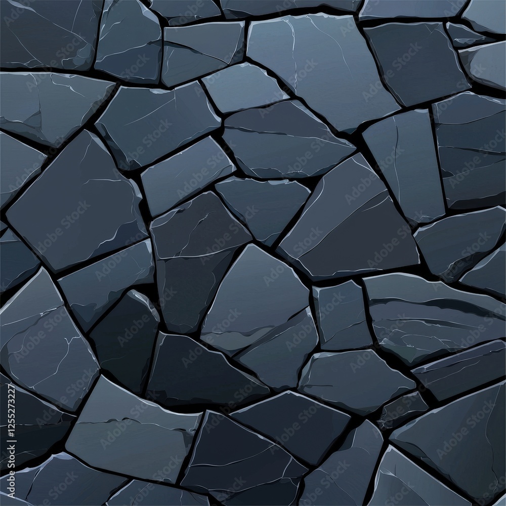 Black stone wallpaper with dark background and slate flooring illustrations for design and decoration Black stone wallpaper with dark background and slate flooring illustrations for design and decoration