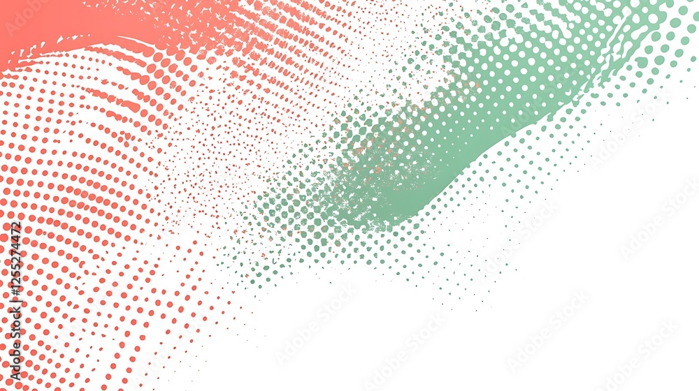 Abstract halftone design with color gradient Abstract halftone design with color gradient