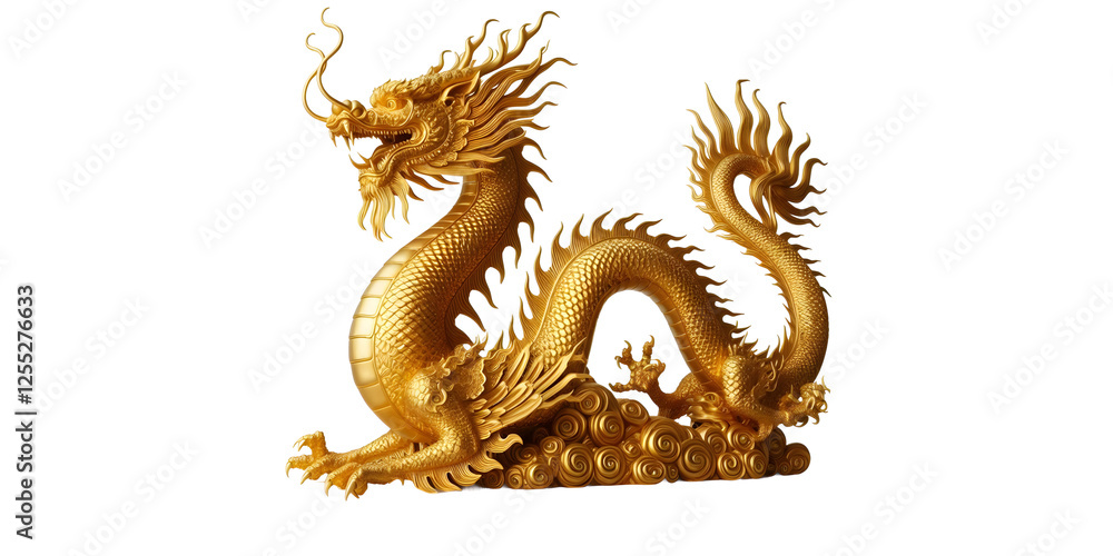Chinese golden dragon isolated on transparant background with clipping path.Golden traditional chinese dragon isolated. Feng Shui statuette.png Chinese golden dragon isolated on transparant background with clipping path.Golden traditional chinese dragon isolated. Feng Shui statuette.png