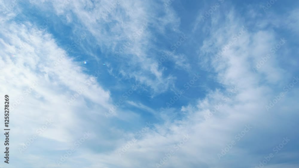 beautiful blue sky with soft white clouds timelapse for abstract background beautiful blue sky with soft white clouds timelapse for abstract background