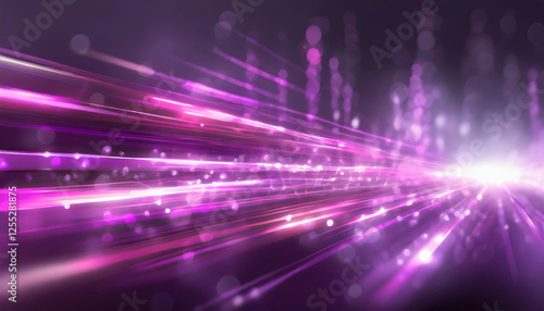 Wallpaper Mural A purple pink horizontal motion speed flashes. Light neon lines, explosion of light. Fantasy background illustration for greeting cards. Torontodigital.ca