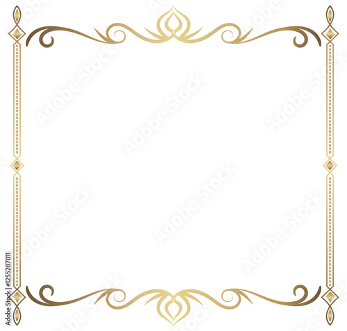 border-ornament-set-gold-vintage-decoration 3