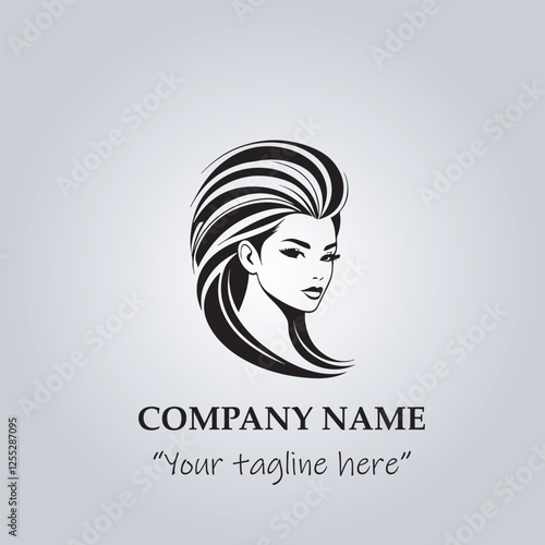 Hair logo company vector illustration
