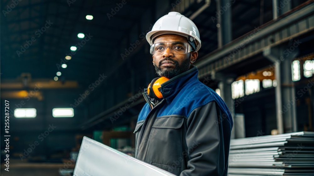 Indian Factory Worker in Aluminum Industry Portrait – A worker handling aluminum sheets or casting molten metal.
Indian Factory Worker in Aluminum Industry Portrait – A worker handling aluminum sheets or casting molten metal.