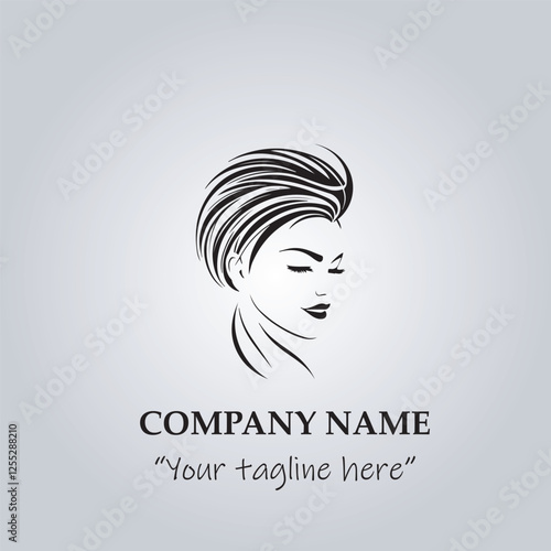 Hair logo company vector illustration
