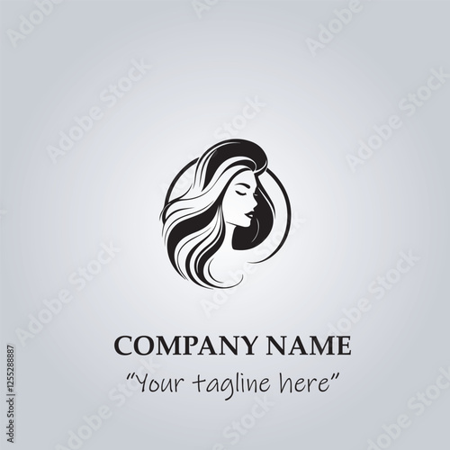 Hair logo company vector illustration
