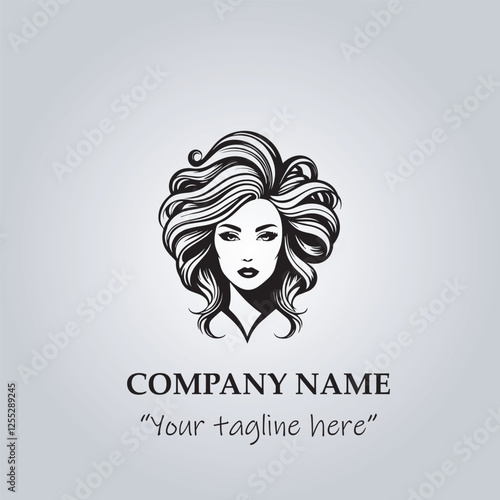 Hair logo company vector illustration