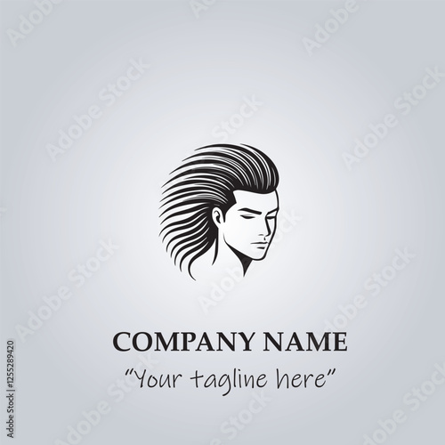 Hair logo company vector illustration