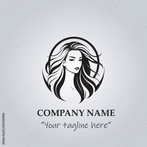 Hair logo company vector illustration