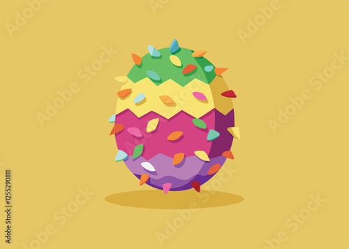 Adorable Easter Egg Piñata Overflowing with Candy fun flat cute kids sweet treat
