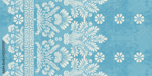 Ethnic  Motifs Ikat floral paisley embroidery floral. ikat Saree Sarong oriental pattern traditional.Ikat embroidery style abstract embroidery design for texture,fabric,clothing,wrapping,decoration