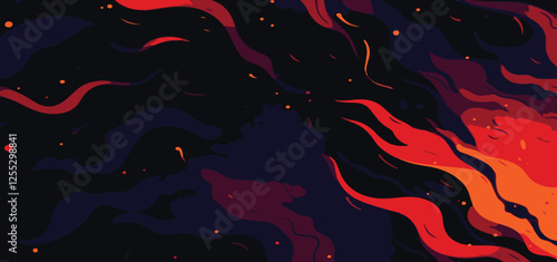 hand drawn flat design abstract doodle pattern