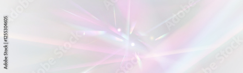 A delicate fusion of light and color creates an otherworldly glow, where radiant beams merge into a surreal symphony of spectral harmony, forming an endless canvas of weightless iridescence and infini