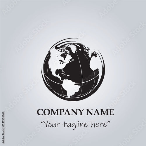 globe logo company vector illustration