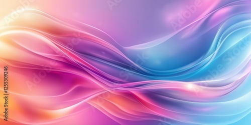 Wallpaper Mural Vibrant abstract background featuring colorful flame-like patterns in pink, blue, and purple tones with a glowing ethereal effect Torontodigital.ca