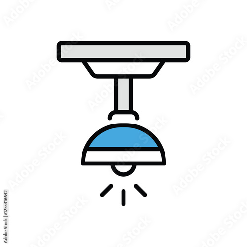 Ceiling Lamp icon vector stock illustration